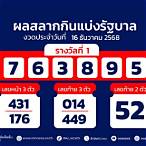 ตรวจหวยไทยงวดนี้